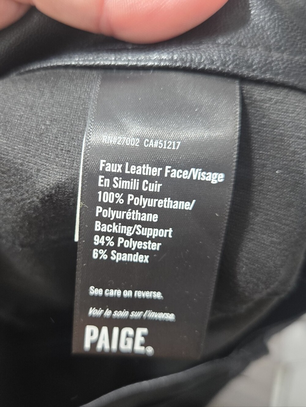 PAIGE Stella Faux Leather Pants Sz 30 Cropped - Picture 8 of 13